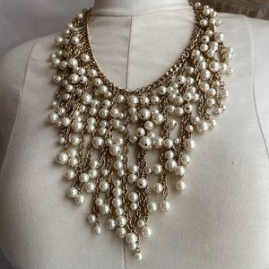 GORGEOUS vintage ARNOLD  SCAASI pearl statement necklace signed original…